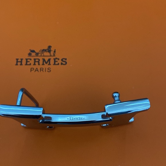 Hermes reversible H Palladium belt with box, dust bag and ribbon. - Picture 7 of 10
